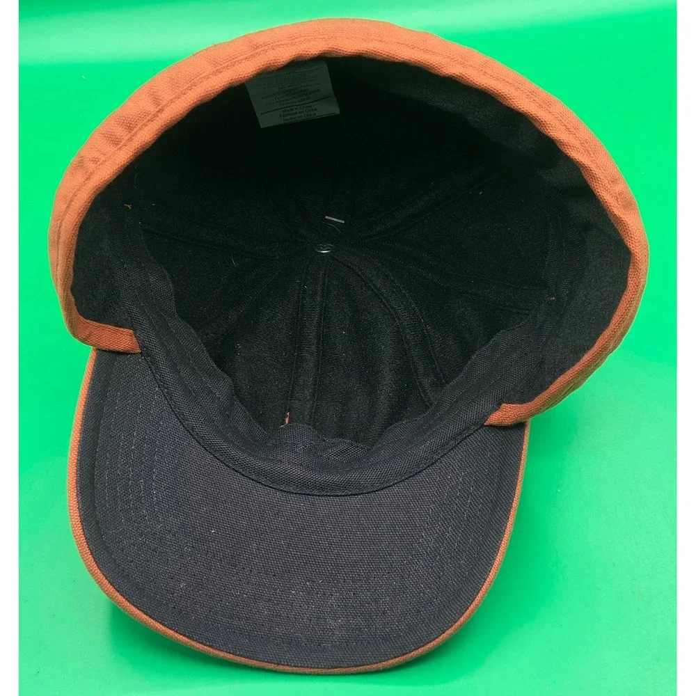 Carhartt A199 BRN Canvas Ear Flap Cap Brown Duck Workwear Hat M/L NWT NOS *Flaw*